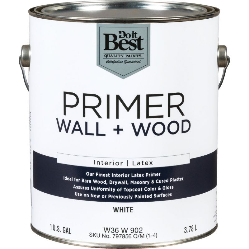 Do it Best Latex Wall And Wood Interior Primer 1 Gal., White