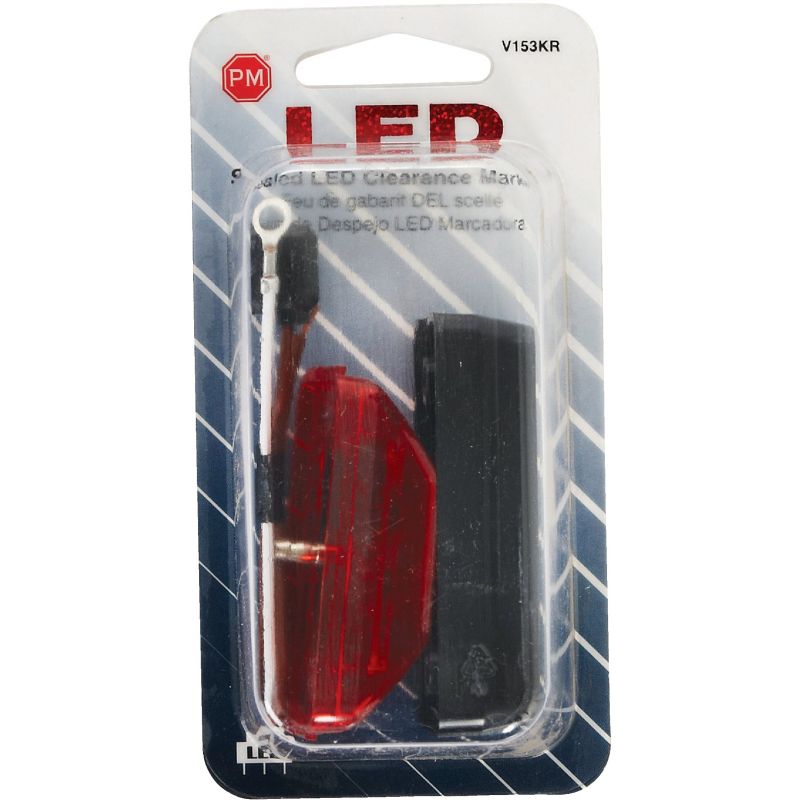 Peterson V153 LED Side Marker Clearance Light Red, Rectangle