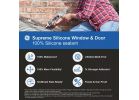 GE Supreme Silicone Window &amp; Door Sealant Clear, 10.1 Oz.