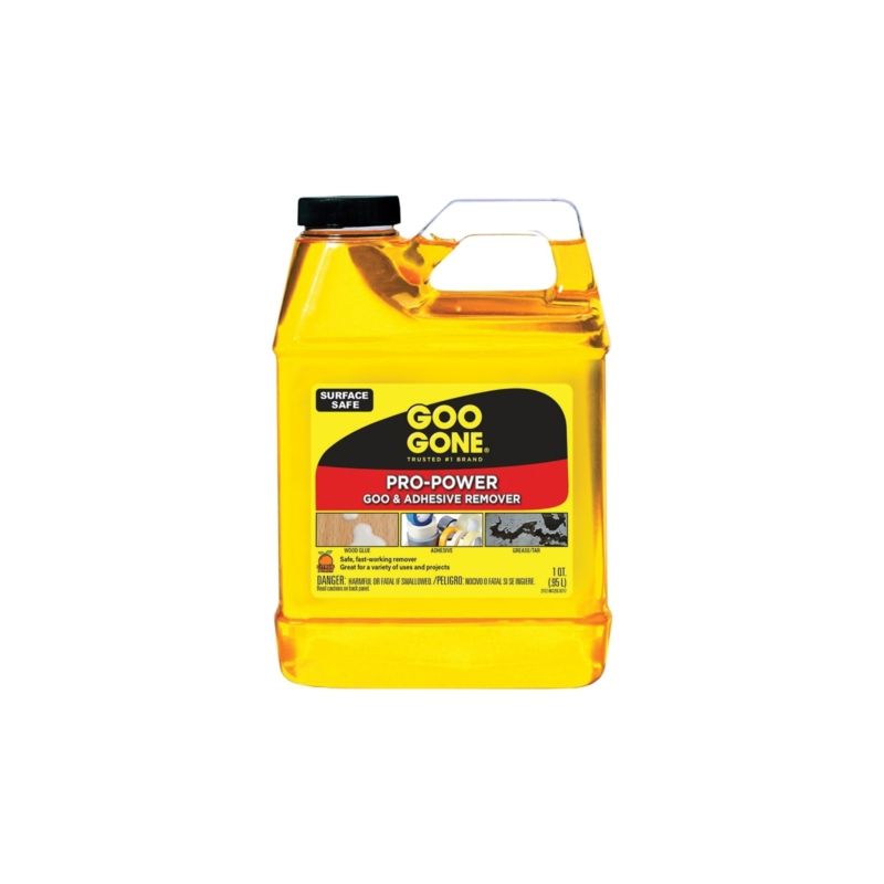 Goo Gone 2112 Goo and Adhesive Remover, 32 oz Bottle, Liquid, Citrus, Yellow Yellow
