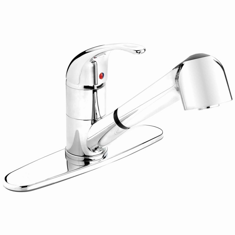Belanger Essential Series EBY77CCP Kitchen Sink Faucet, 2.2 gpm, 1-Faucet Handle, 1-Faucet Hole, Brass, Lever Handle