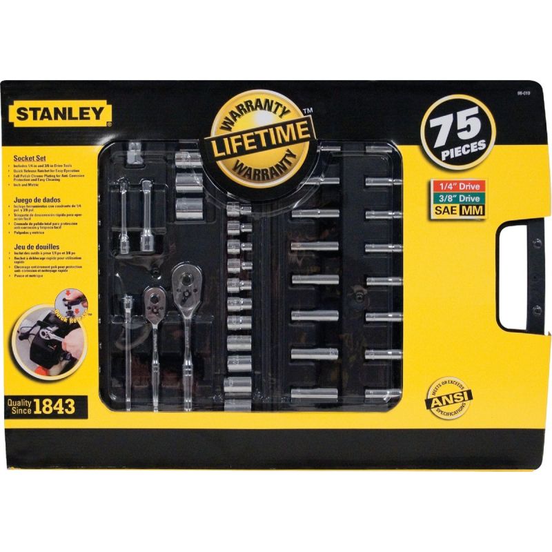 Stanley 75-Piece Mechanic &amp; Automotive Tool Set