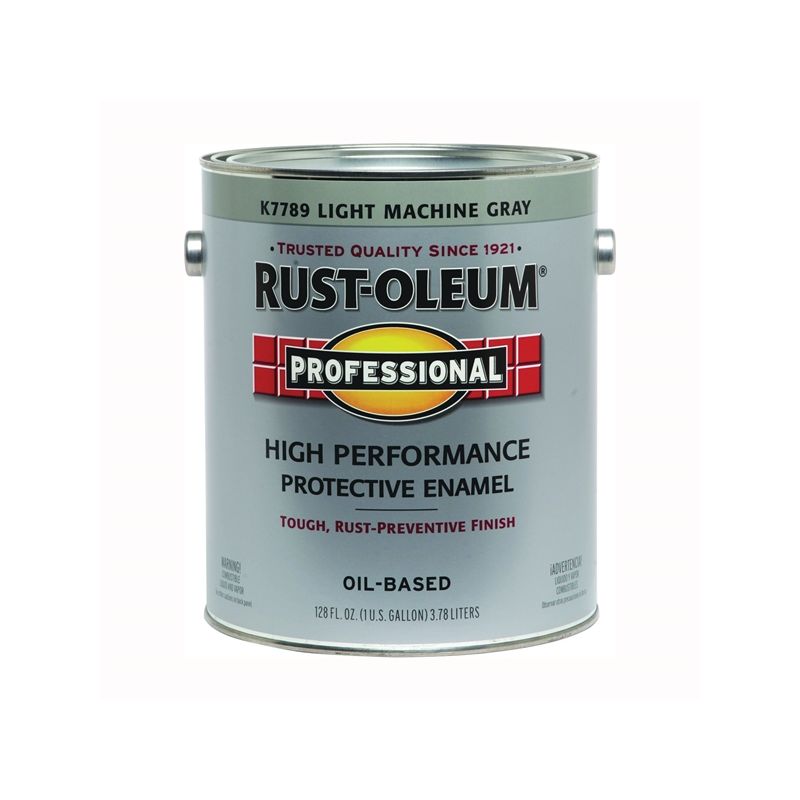 RUST-OLEUM PROFESSIONAL K7789402 Protective Enamel, Gloss, Light Machine Gray, 1 gal Can Light Machine Gray (Pack of 2)
