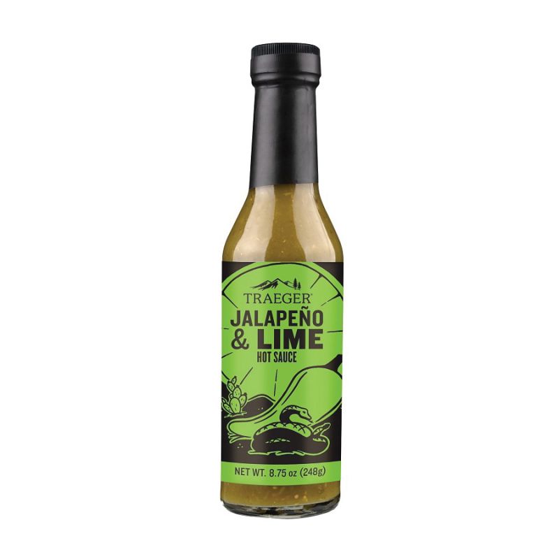 Traeger HOT005 Barbeque Sauce, Jalapeno, Lime Flavor, 8.75 oz Bottle (Pack of 12)
