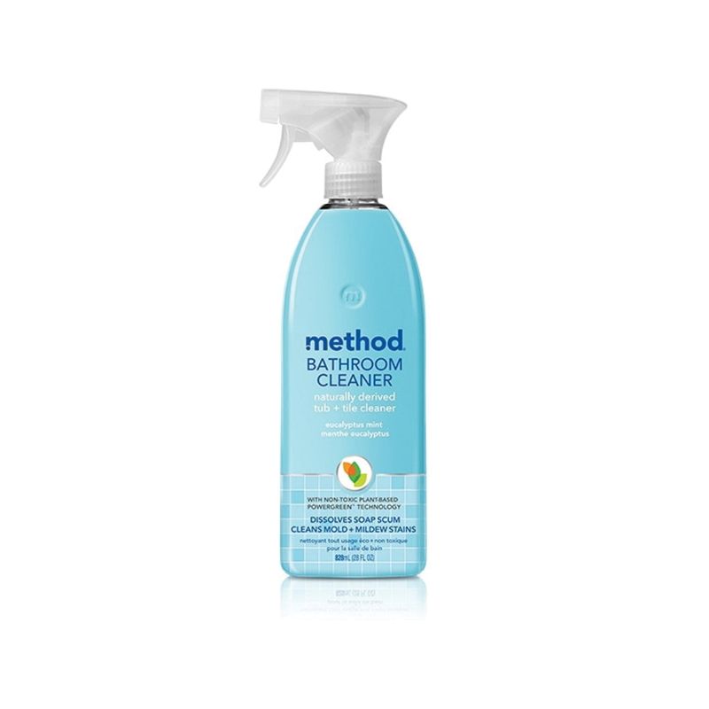 method 8 Bathroom Cleaner, 28 oz, Liquid, Herbaceous, Colorless/Translucent Colorless/Translucent