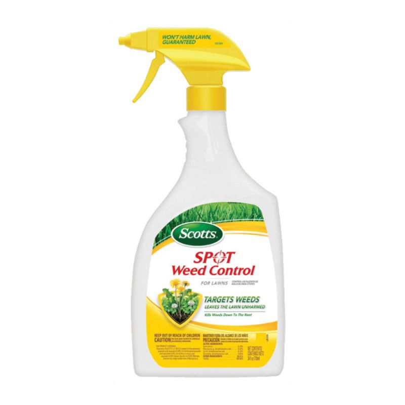 Scotts 5410510 Weed Killer, Liquid, Spray Application, 24 oz Bottle Amber