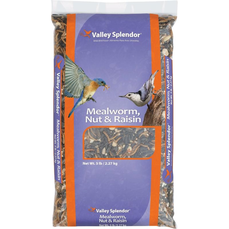 Valley Splendor Mealworm, Nut, &amp; Raisin Blend Bird Food