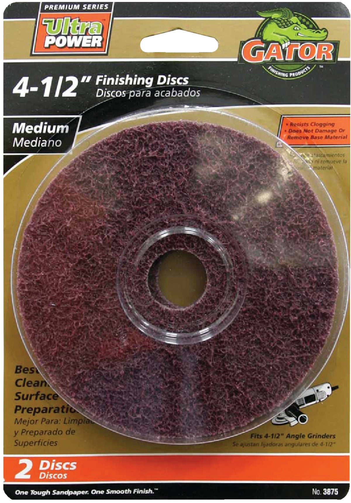 Gator Finishing 3876 Coarse Surface Conditioning Disc 2 Pack 4.5" 