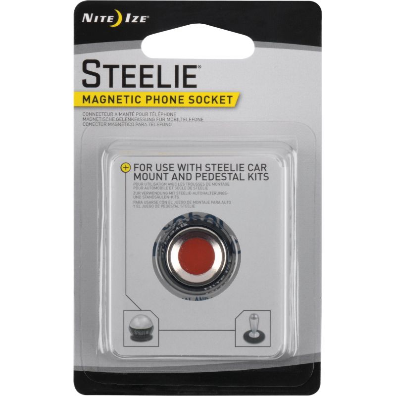 Nite Ize Steelie Magnetic Socket Phone Holder Black