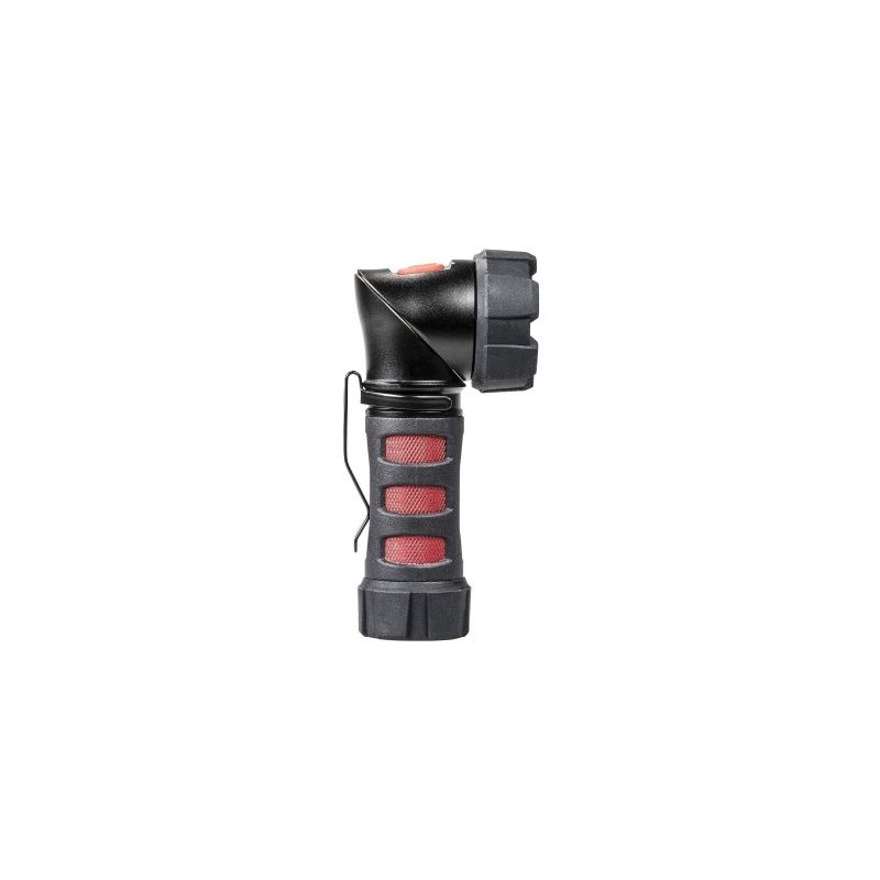 Dorcy Ultra HD Series 41-4349 Swivel Flashlight, AAA Battery, Alkaline Battery, LED Lamp, 320 Lumens Lumens, Spot Beam Black/Red