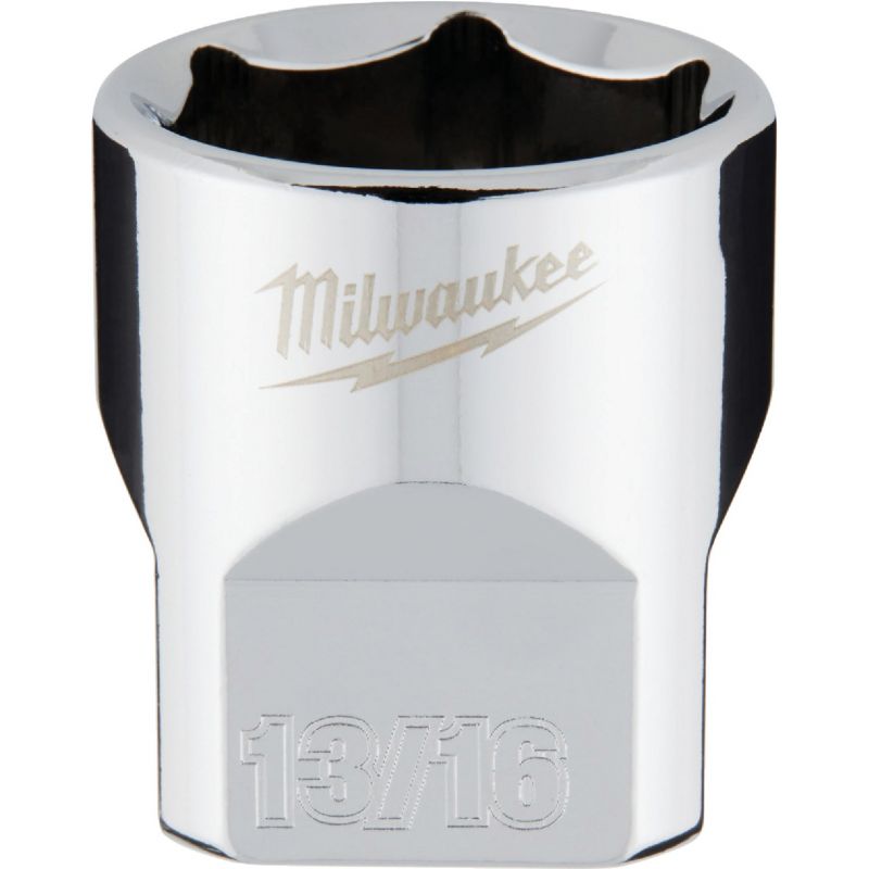 Milwaukee 3/8 In. Drive Socket w/FOUR FLAT Sides 13/16 In.