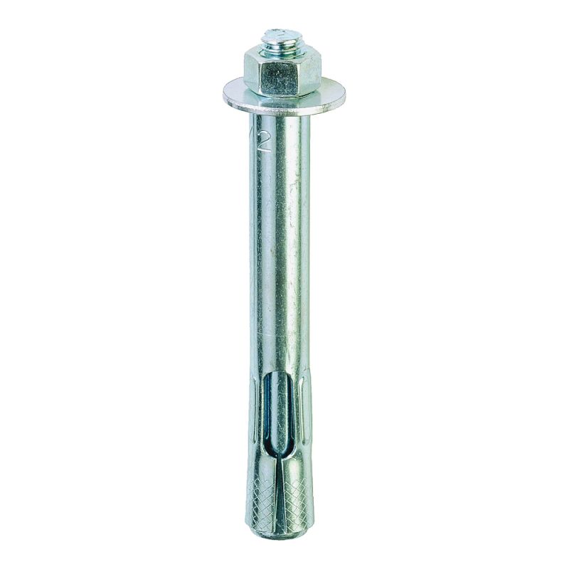 Red Head 11285 Sleeve Anchor, 1/2 in Dia, 4 in L, Steel, Zinc