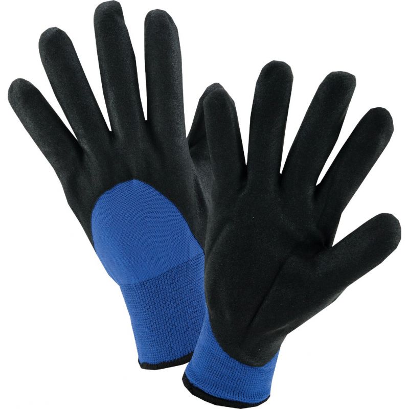 West Chester Nitrile Coated Winter Glove XL, Blue &amp; Black