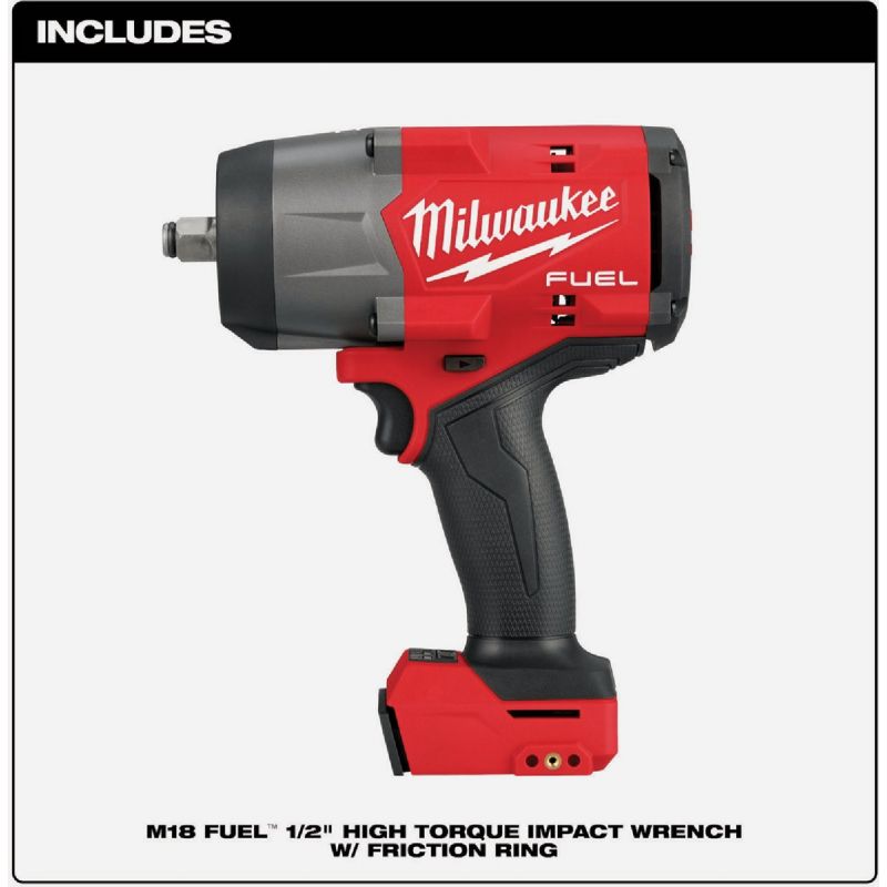 Milwaukee M18 FUEL 1/2 In. High Torque Impact Wrench with Friction Ring - Tool Only