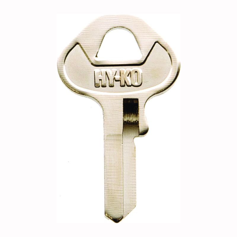 Hy-Ko 11010MH2 Key Blank, Brass, Nickel, For: Master Cabinet, House Locks and Padlocks