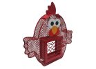 Heath 21804 Suet and Seed Cake Feeder, Whimsical Chicken, 2 lb, Steel, Hanging