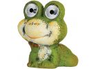 Alpine Solar LED Frog Statue Green (Pack of 4)