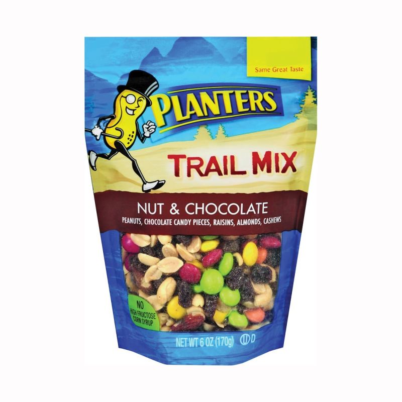 Planters 422491 Trail Mix, Chocolate, Nuts, 6 oz, Bag