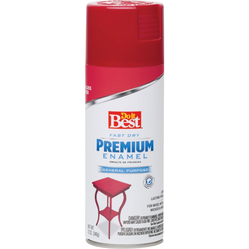 Do it Best Premium Enamel Spray Paint 12 Oz., Red