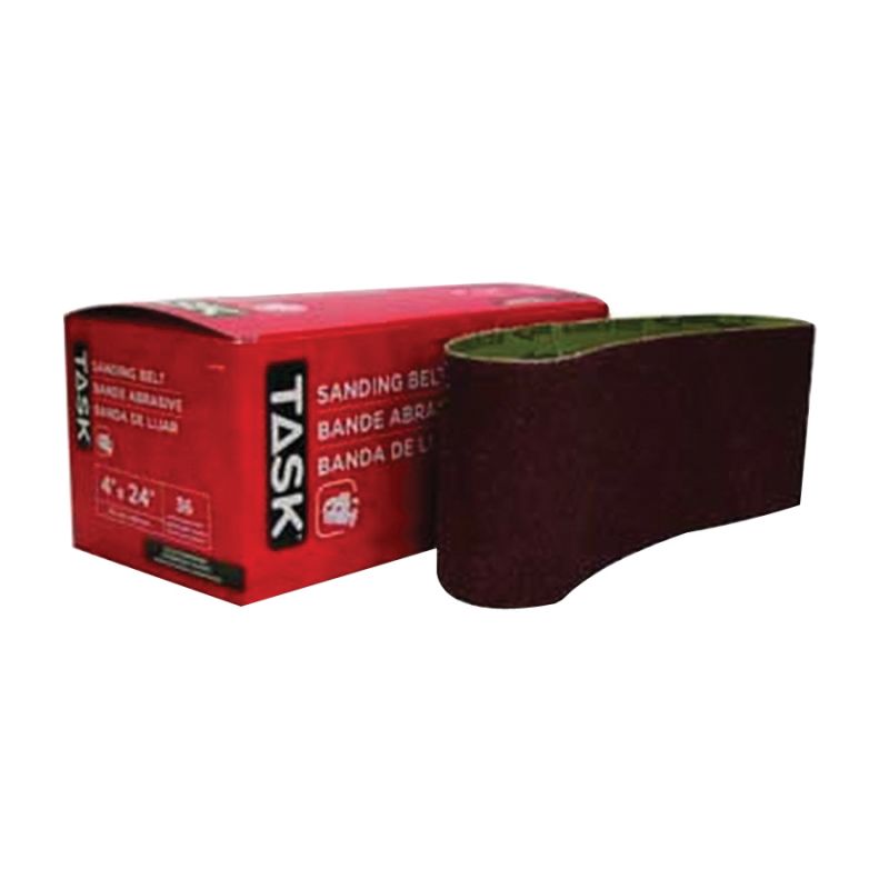TASK 31850 Sanding Belt, 3 in W, 18 in L, 50 Grit, Aluminum Oxide Abrasive (Pack of 10)