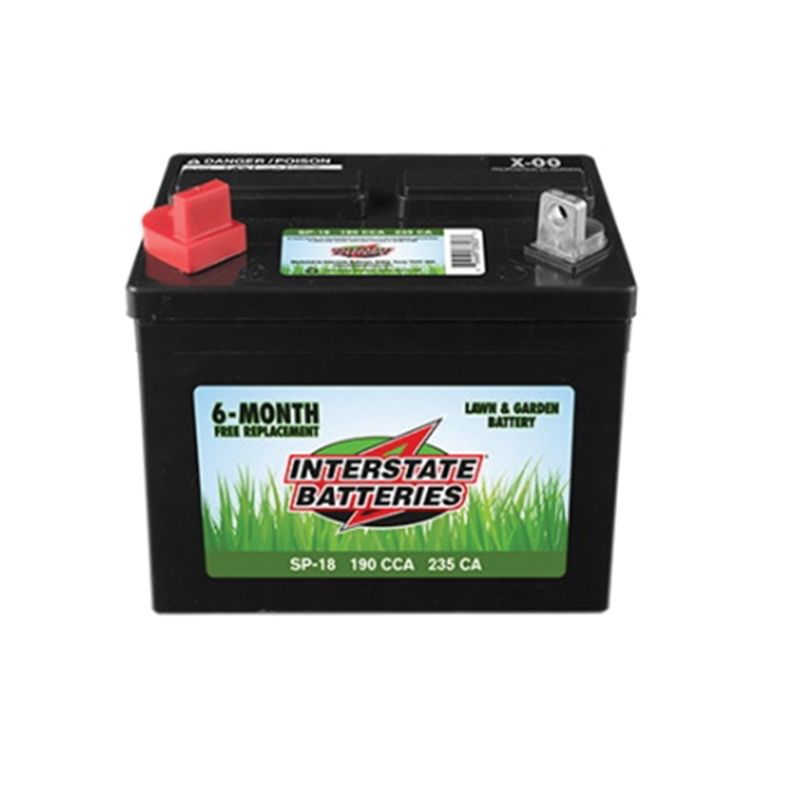 INTERSTATE BATTERIES SP-18 Lawn and Garden Battery, Lead-Acid