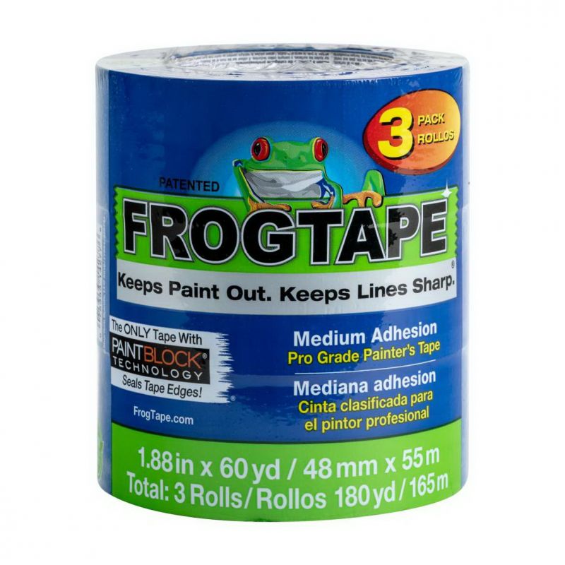 FrogTape 104957 Painter&#039;s Tape, 60 yd L, 1.88 in W, Blue Blue
