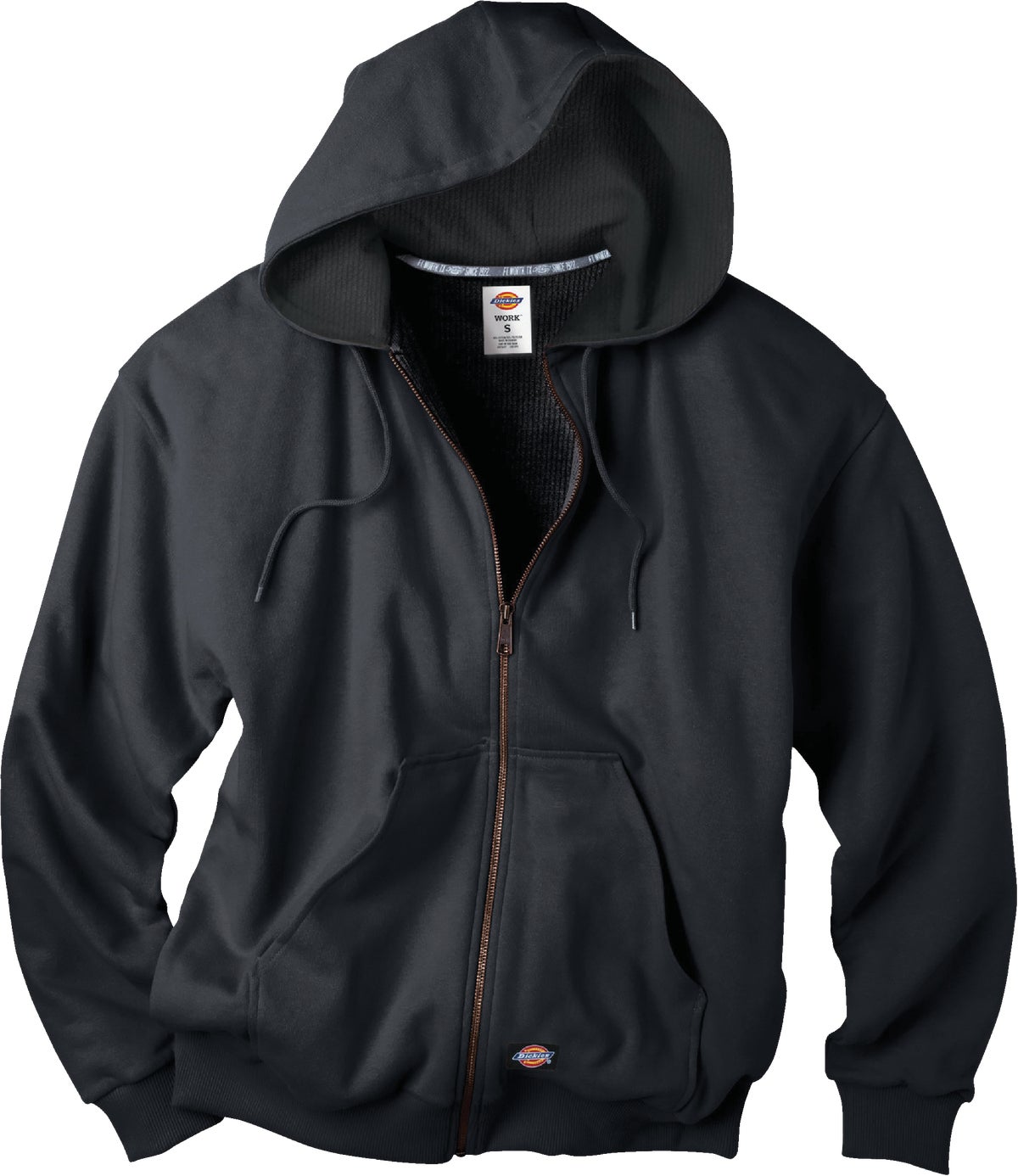 Buy Dickies Thermal Lined Hood Fleece Jacket M, Black