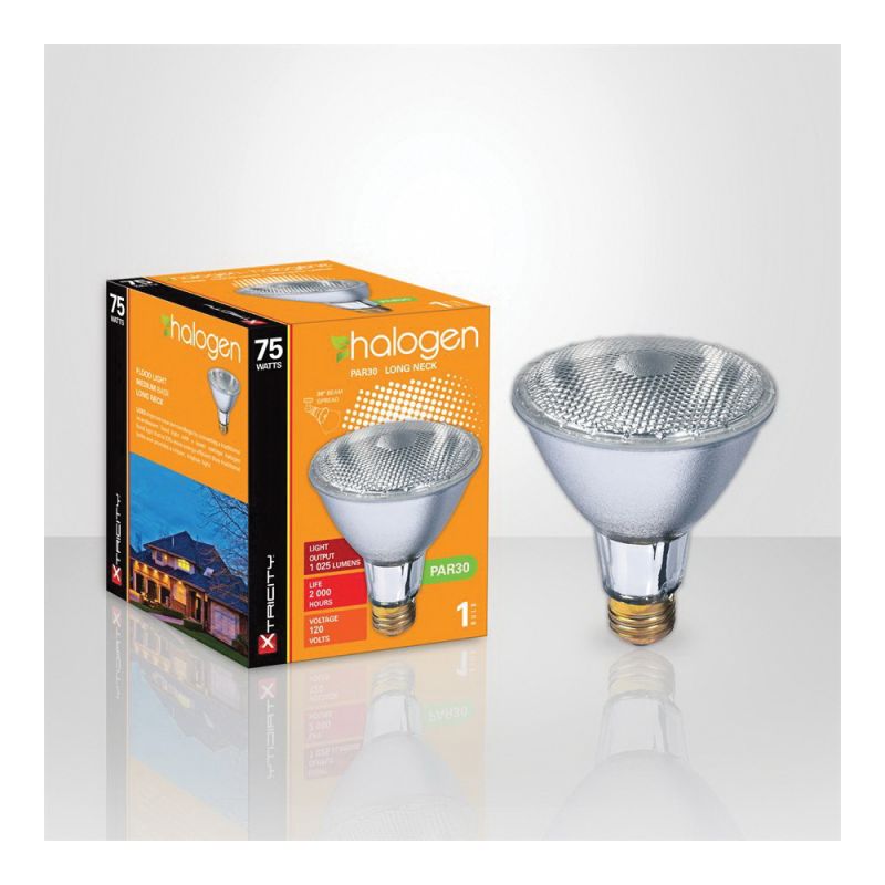 Xtricity 1-63097 Halogen Bulb, 75 W, E26 Medium Lamp Base, PAR30 Lamp, Soft White Light, 1025 Lumens