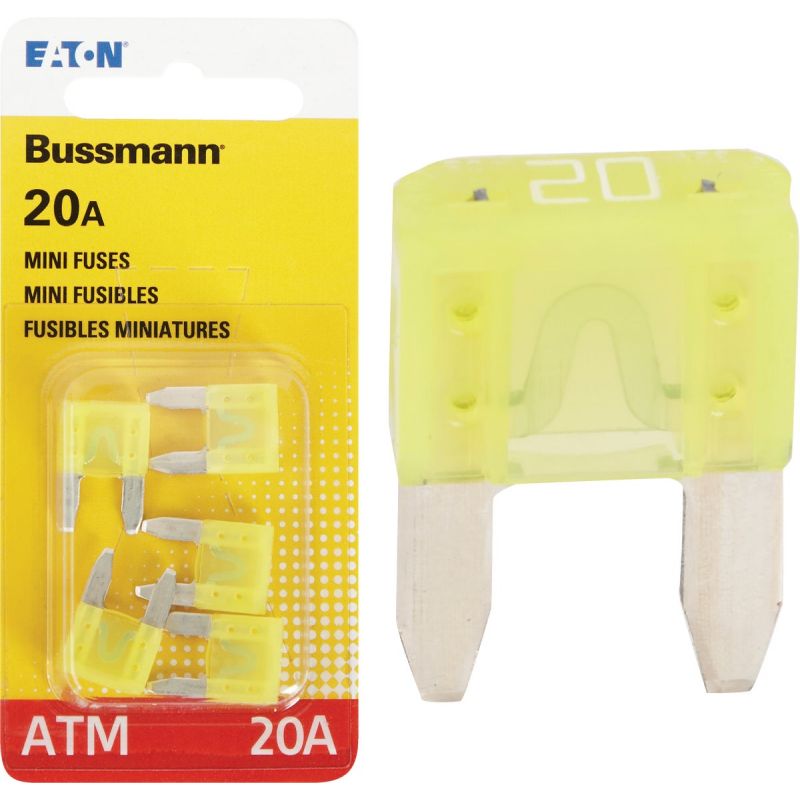 Bussmann ATM Mini Automotive Fuse Yellow, 20A