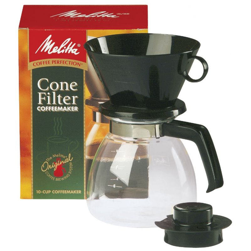 Melitta 10-Cup Manual Coffee Maker 10 Cup, Black