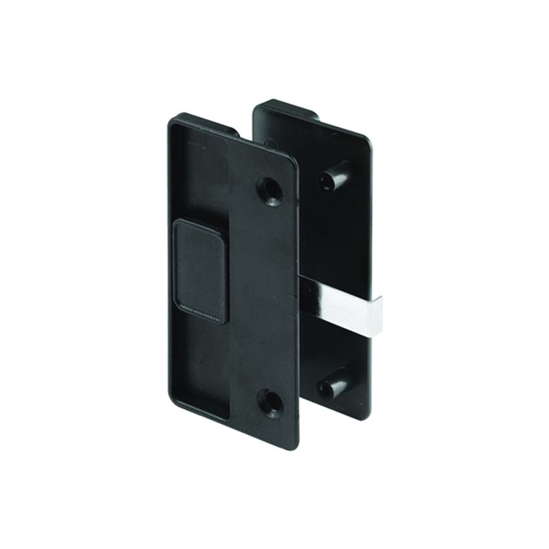 Prime-Line A 218 Latch and Pull, 4-1/8 in L Handle, 15/16 in H Handle, Plastic/Steel, Black