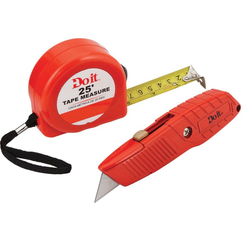 Do it Tape Measure &amp; Utility Knife Combo Tool Set