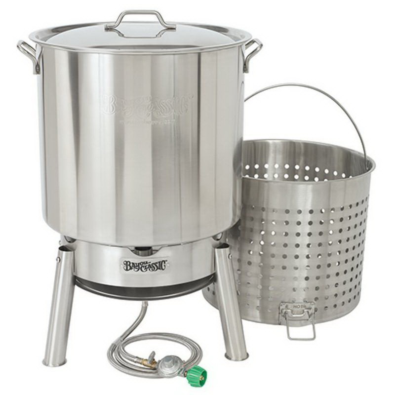 Bayou Classic 44 qt. Stainless Steel Turkey Fryer Kit 200-440