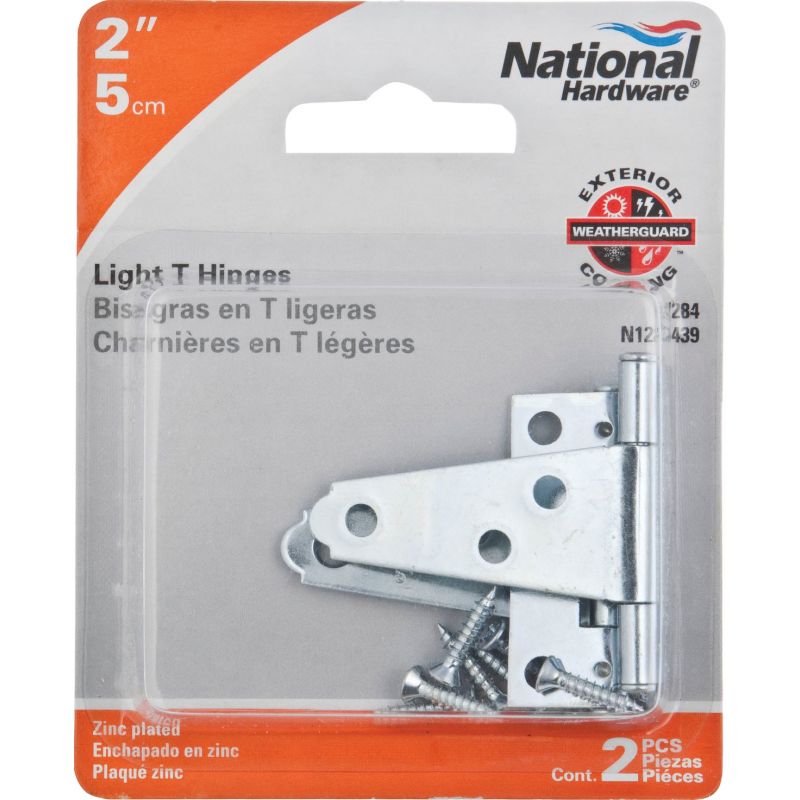 National Light Duty T-Hinge Standard W/Screws
