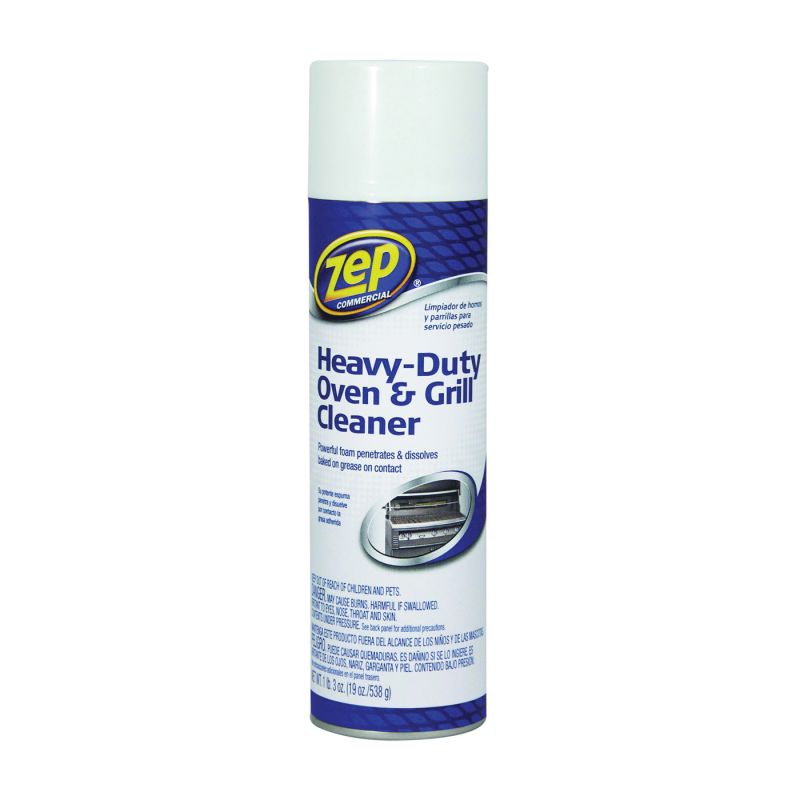 Zep ZUOVGR19 Oven and Grill Cleaner, 19 oz Aerosol Can, Foam, Light Gray Light Gray
