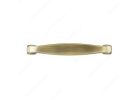 Richelieu BP81092AE Beveled Cabinet Pull, 4-1/4 in L Handle, 1-1/16 in Projection, Metal, Antique English Brass/Yellow, Transitional