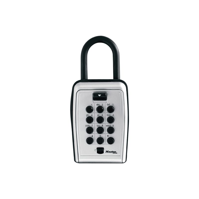 Master Lock 5422D Lock Box, Combination Lock, Metal, Black/Silver Black/Silver