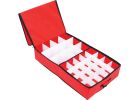 St. Nick&#039;s Choice Ornament Storage Container 52 Ornaments, Red