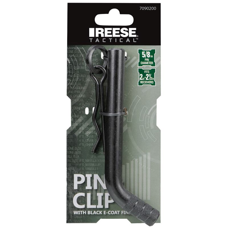Reese Towpower 7090200 Pin and Clip, Class III, IV Hitch, 5/8 in Dia Pin, Steel, Pewter