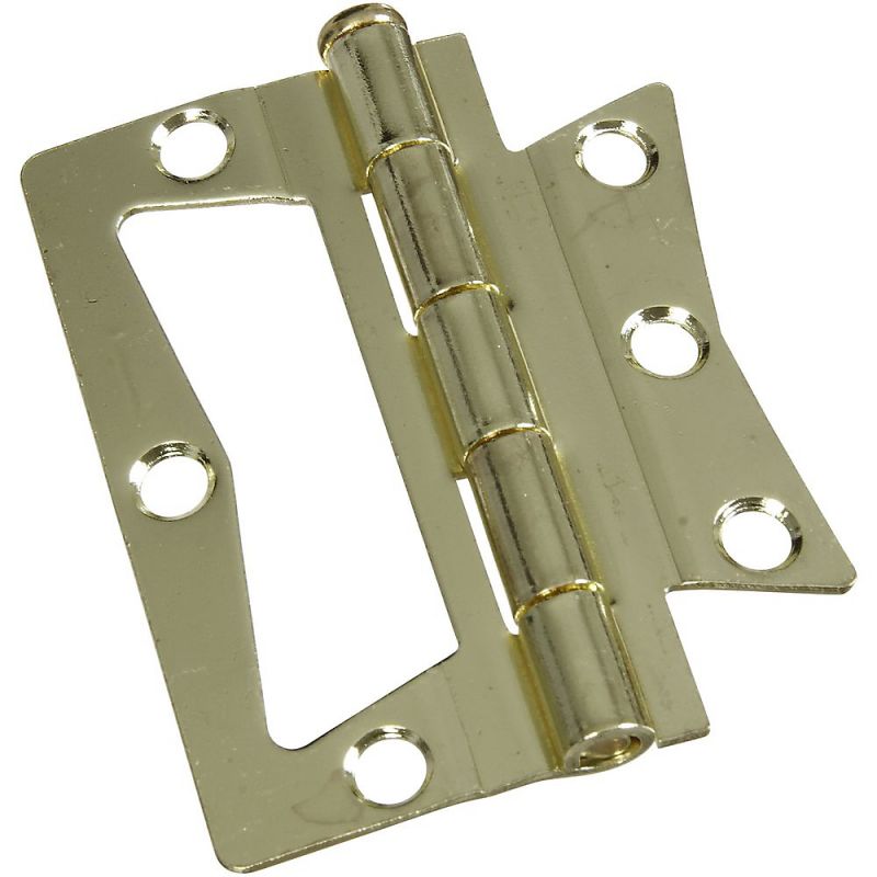 National Hardware N244-780 Door Hinge, Steel, Brass, Tight Pin, Surface Mounting 3 In W