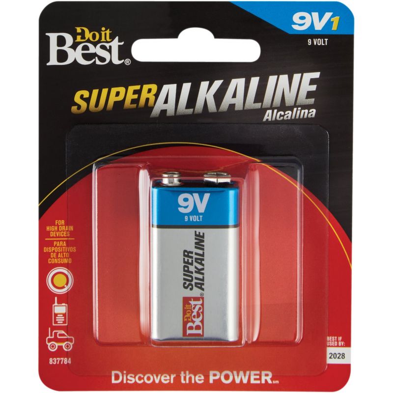 Do it Best 9V Alkaline Battery 662 MAh