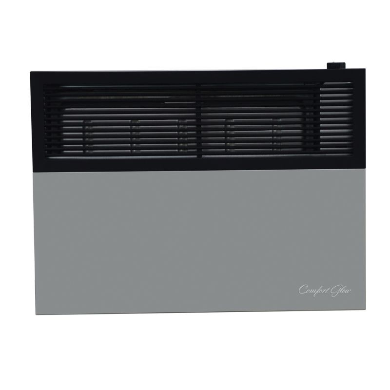 Comfort Glow DVP17 Direct Vent Wall Heater, LPG, 17,000 Btu/h BTU, 570 sq-ft Heating Area, 70 % Efficiency, Black/Gray Black/Gray