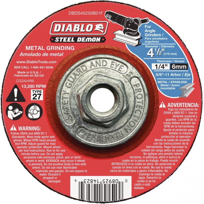 Diablo Steel Demon Type 27 Cut-Off Wheel