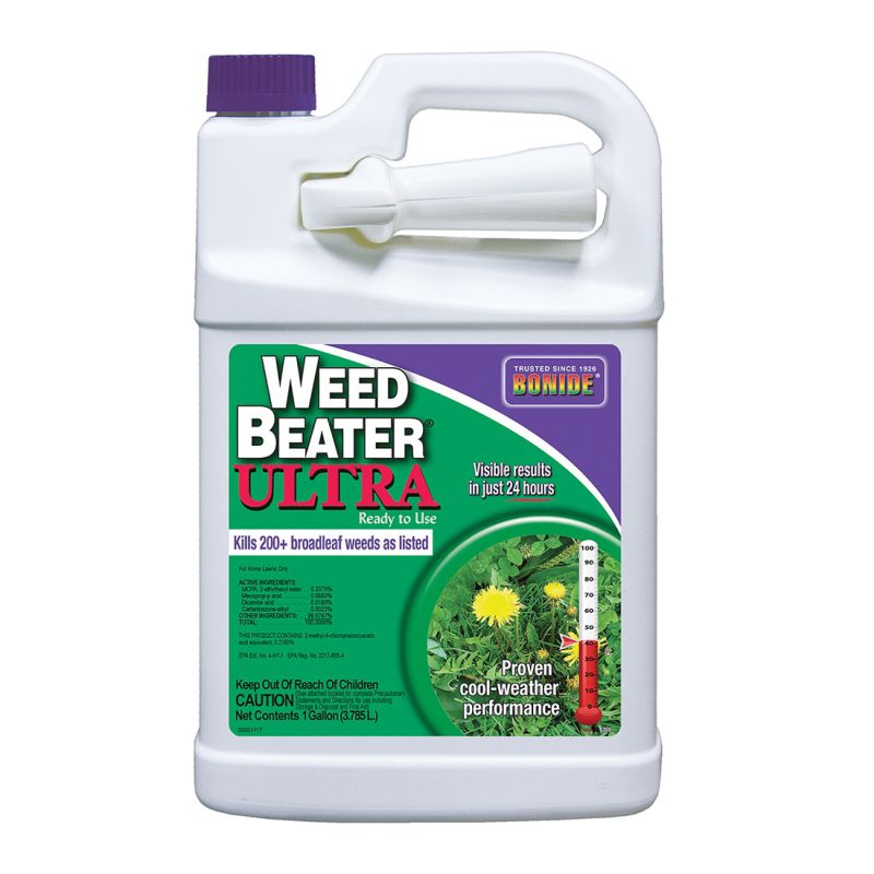 Bonide Weed Beater 308 Weed Killer, Liquid, Spray Application, 1 gal Amber