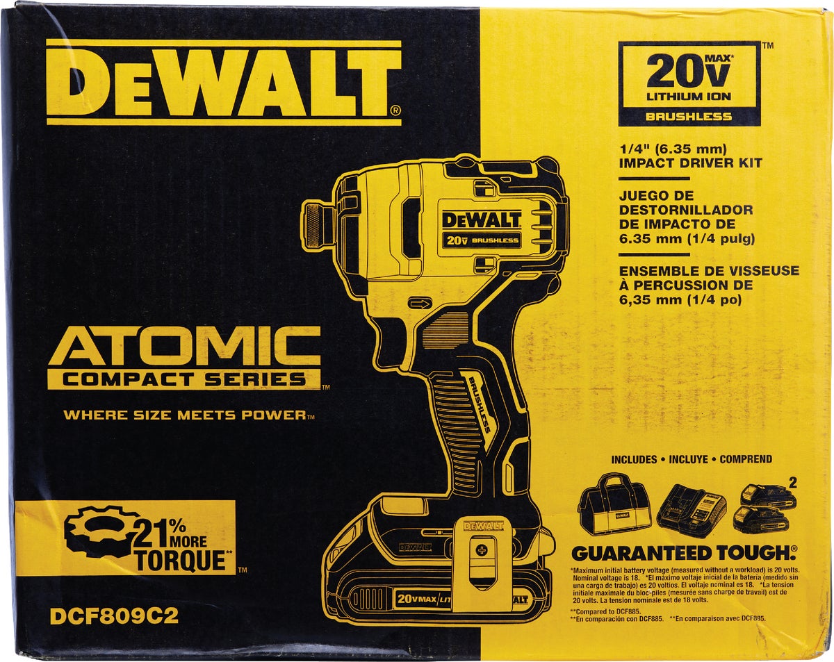 Buy DeWalt Atomic 20V MAX Lith Ion Brushless Cordless Impact