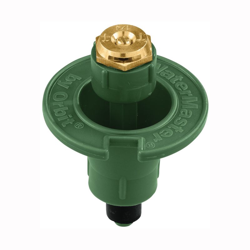 Orbit 54028 Sprinkler Head with Nozzle, 1/2 in Connection, FNPT, 12 ft, Plastic Green