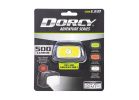 Dorcy 41-3912 Headlamp, AAA Battery, Alkaline Battery, LED Lamp, 500, Spot Beam, 3 hr Run Time, Black Black