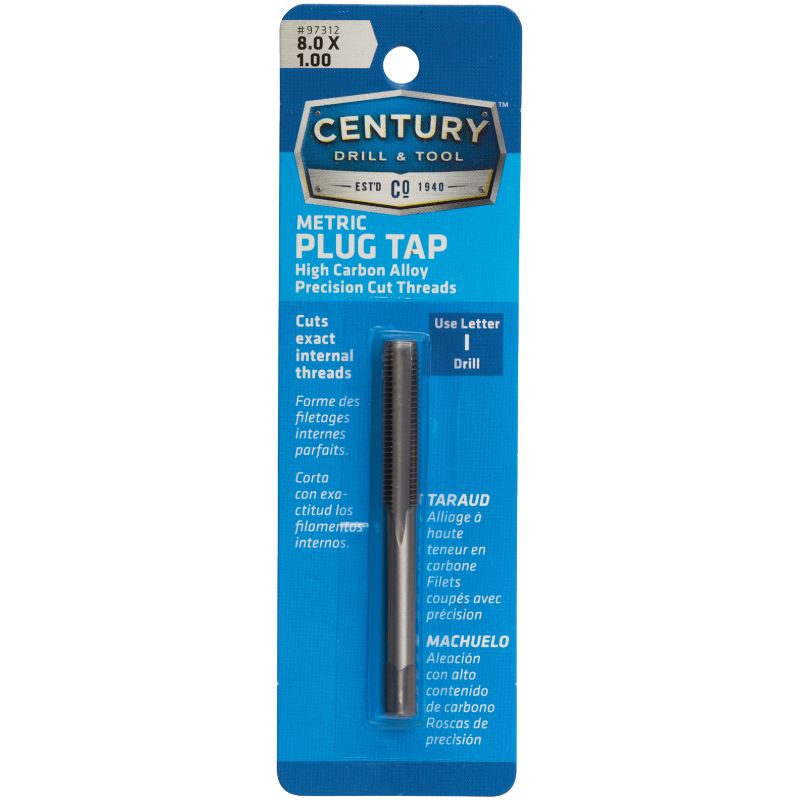 Century Drill &amp; Tool Metric Plug Tap 8.0X1.00