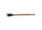Ames 2701600 Post Hole Digger with Ruler, 6-1/2 in W Blade, Hardwood Handle, Cushion-Grip Handle