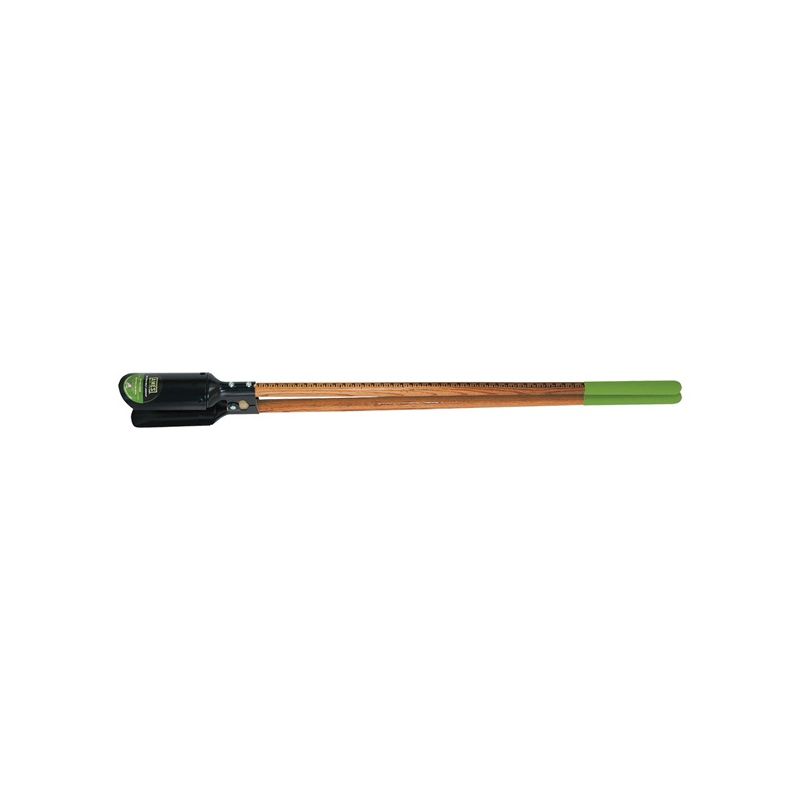 Ames 2701600 Post Hole Digger with Ruler, 6-1/2 in W Blade, Hardwood Handle, Cushion-Grip Handle